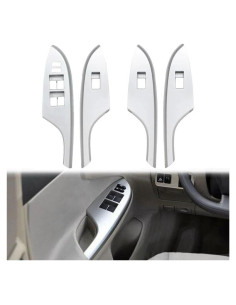 Juego de 4 Piezas Marco Interruptor Ventana Toyota Corolla 2009-2013