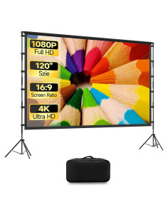Pantalla de Proyector Portátil KSAN 120" con Soporte Plegable