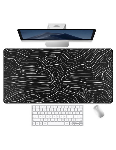 Alfombrilla de Ratón XXL KMLVILE Topográfica 80x40 cm Antideslizante