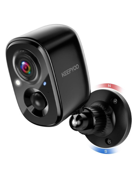 Cámara de Seguridad Inalámbrica 2.5K KEEPYOO con Batería Cámara de Seguridad Inalámbrica 2.5K KEEPYOO con Batería