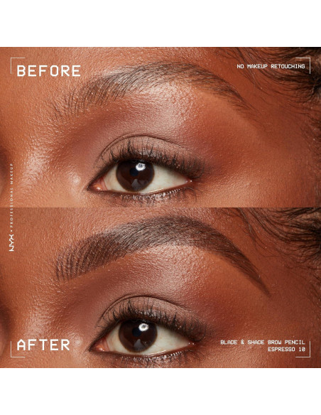 Lápiz de Cejas NYX Professional Makeup Blade & Shade 0.002 oz - Espresso