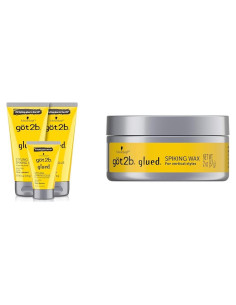 Gel para Peinar Got2B Glued - 2 tubos 170 g + 1 tubo viaje 35 g + Cera 56 g