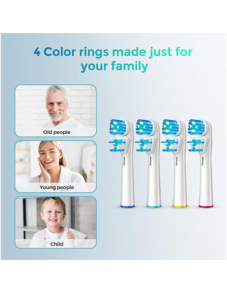 4 Cabezas de Cepillo de Dientes Oral-B Repuesto Doble Cabeza