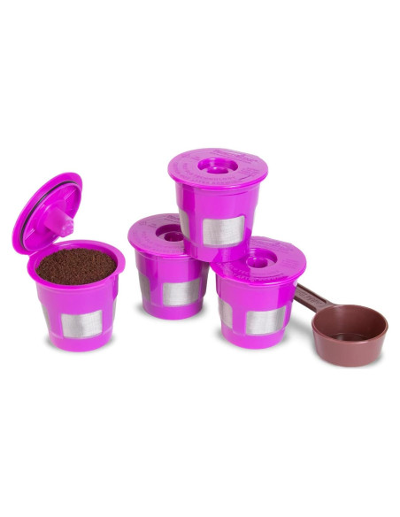 Cafés Fill 4-Pack Filtros Reutilizables Perfect Pod para Keurig
