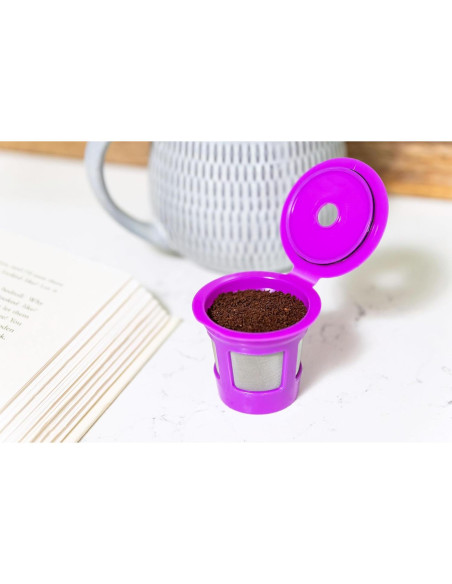 Cafés Fill 4-Pack Filtros Reutilizables Perfect Pod para Keurig
