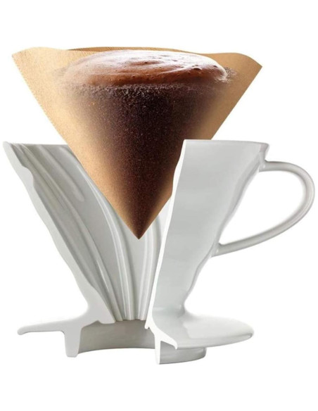 Filtros de Café de Papel Hario V60 Tamaño 01 - 400 Piezas