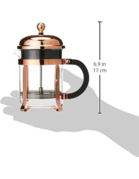 Cafetera Prensa Francesa Bodum Chambord 4 Tazas Cobre 0.5L