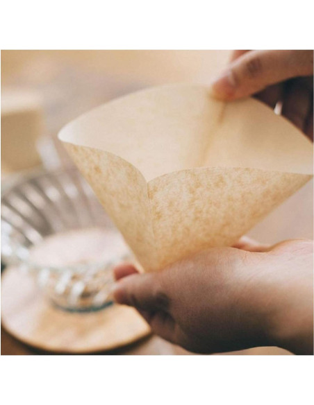 Filtros de Café de Papel Hario V60 Tamaño 01 - 400 Piezas