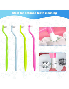 Cepillos de Dientes Ortodónticos Ceonam 4-Pack Ultra Suaves 2