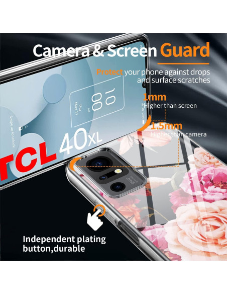 Paquete de 3 Fundas TPU para TCL 40 XL - Protección Suave y Resistente