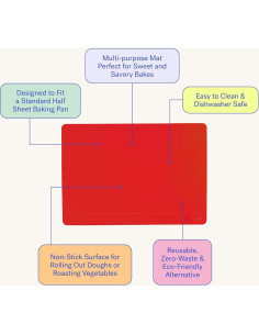 Alfombrilla de Silicona para Hornear GIR 42x29 cm Azul Marino 2