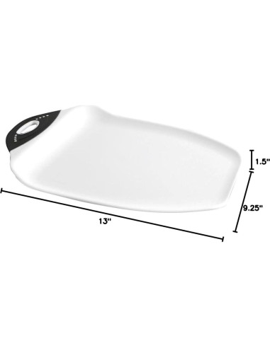 Tabla de Cortar Dexas Chop and Scoop 33x24 cm Blanca