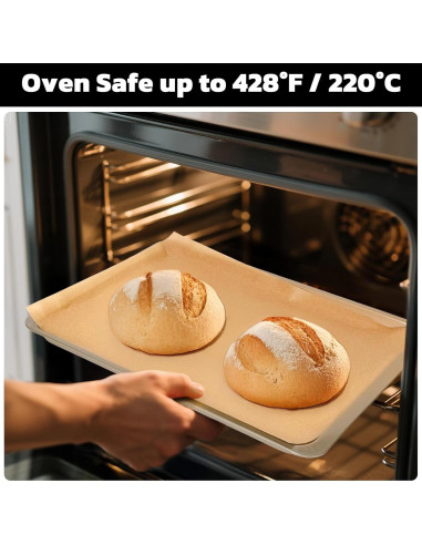 Hojas de Papel Pergamino Beasea 200pcs 25x35cm Antiadherentes