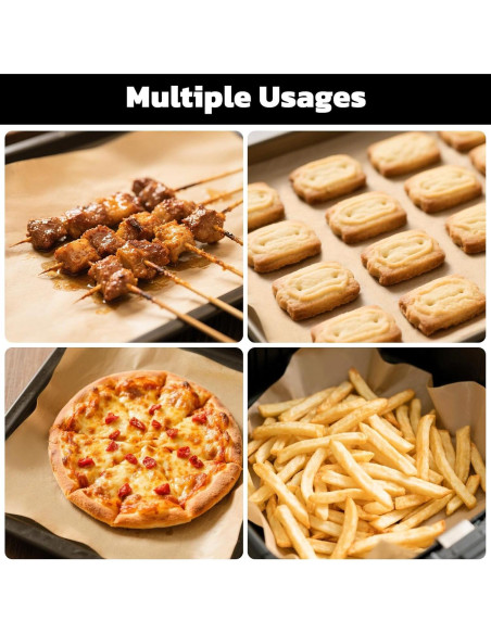 Hojas de Papel Pergamino Beasea 200pcs 25x35cm Antiadherentes Hojas de Papel Pergamino Beasea 200pcs 25x35cm Antiadherentes