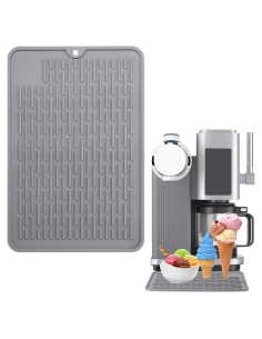 Alfombrilla de Silicona Palksky para Ninja Creami Swirl Gris