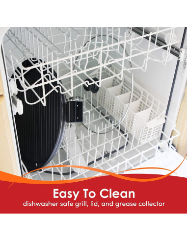 Parrilla Eléctrica Interior Elite Gourmet EMG-980BSC 14" Antiadherente