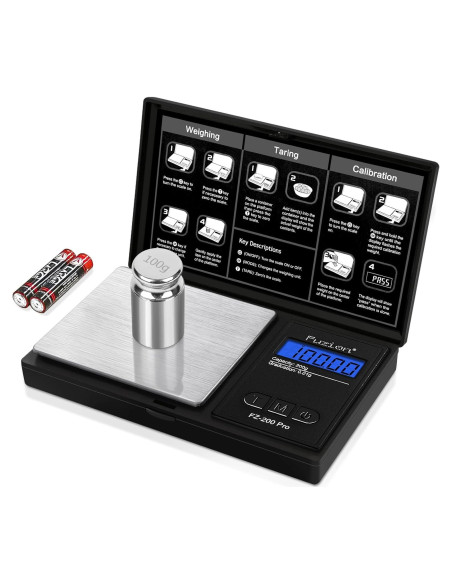 Báscula Digital de Precisión Fuzion 200g con Calibración