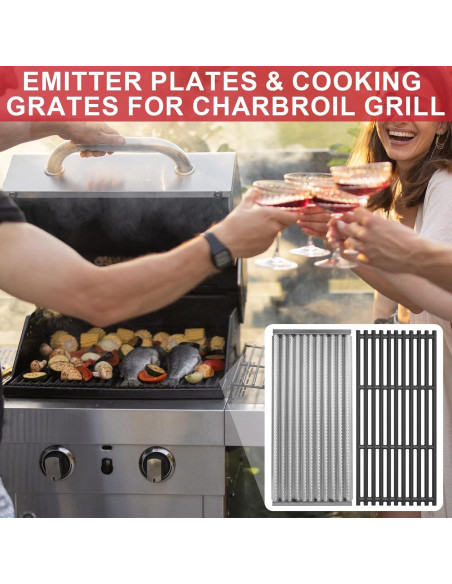 Placas de Emisor Charbroil GLOWYE 17x20.5 cm Paquete de 3 Placas de Emisor Charbroil GLOWYE 17x20.5 cm Paquete de 3