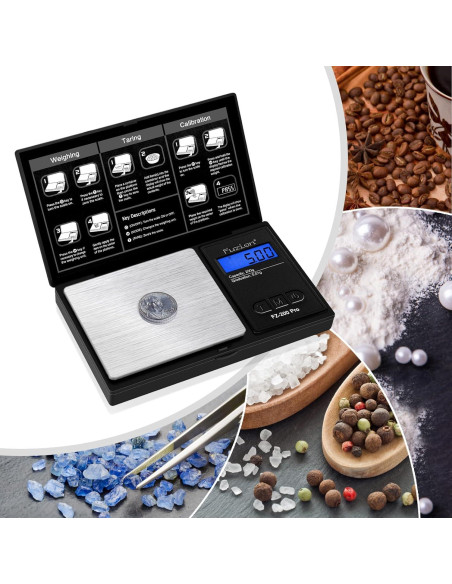 Báscula Digital de Precisión Fuzion 200g con Calibración