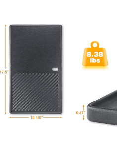 Plancha de Cocina Hisencn 44.5x25.9 cm para Parrillas Weber Spirit 2