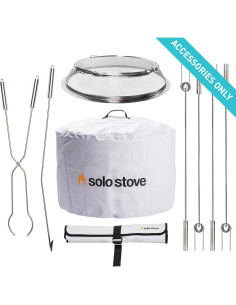 Paquete de Accesorios para Fogata Yukon Solo Stove - Escudo, Refugio, Palos y Herramientas 2