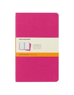 Cuaderno Moleskine Cahier Grande Rayado Rosa 80 Páginas