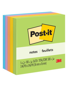 Notas Post-it 3x3" Floral Fantasy, 5 blocs, 100 hojas cada uno