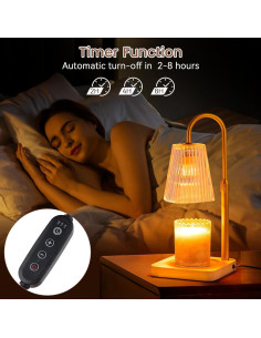 Lámpara Calentadora de Velas JEKEMORYE con Temporizador 50W 2
