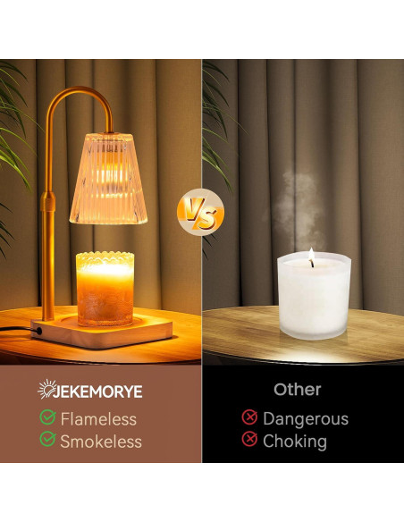 Lámpara Calentadora de Velas JEKEMORYE con Temporizador 50W