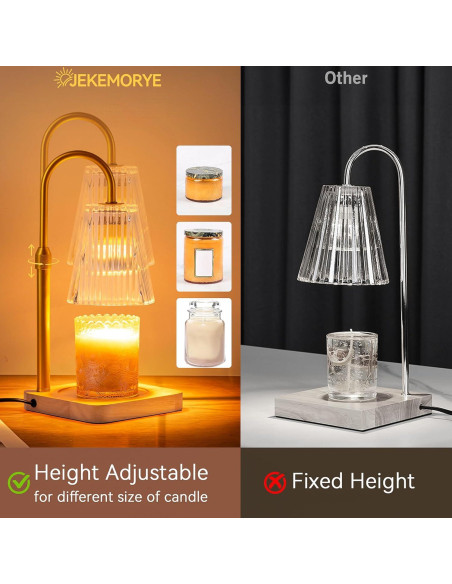 Lámpara Calentadora de Velas JEKEMORYE con Temporizador 50W