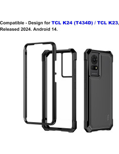 Funda Ailiber Doble Capa para TCL K24/TCL K23/TCL 50 LE 2