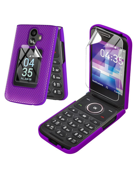 Funda dura delgada para TCL Flip 3 T435 con protector Funda dura delgada para TCL Flip 3 T435 con protector