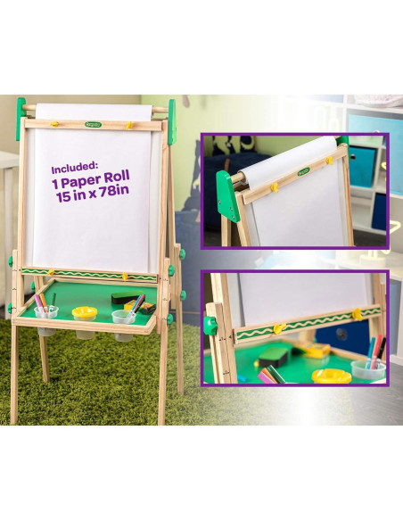 Caballete de Madera Crayola 2 en 1 para Niños 3 a 5 Años