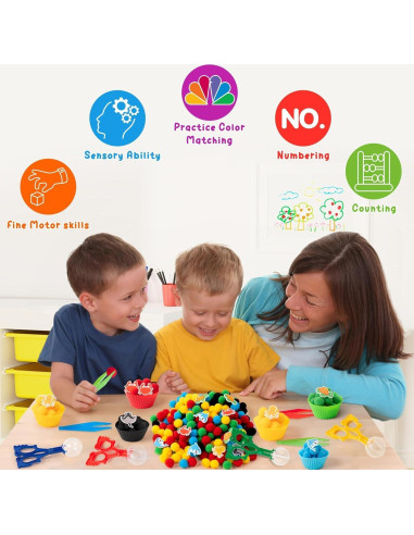 Rellenos Sensoriales EZdhuawuse 387Pcs Animales Marinos