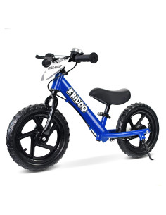 Bicicleta de Equilibrio KRIDDO Azul 12" para Niños 2-5 Años