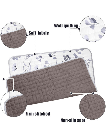 Alfombra de Juego Funtery 109x109 cm Hoja Acuarela Lavable