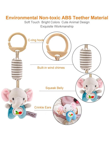 Juguetes Colgantes para Bebés Blppldyci 4 Piezas Actividades