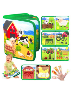 Libro Ocupado Montessori COVTOY 1-3 Años Actividades Silenciosas