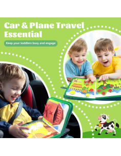 Libro Ocupado Montessori COVTOY 1-3 Años Actividades Silenciosas 2