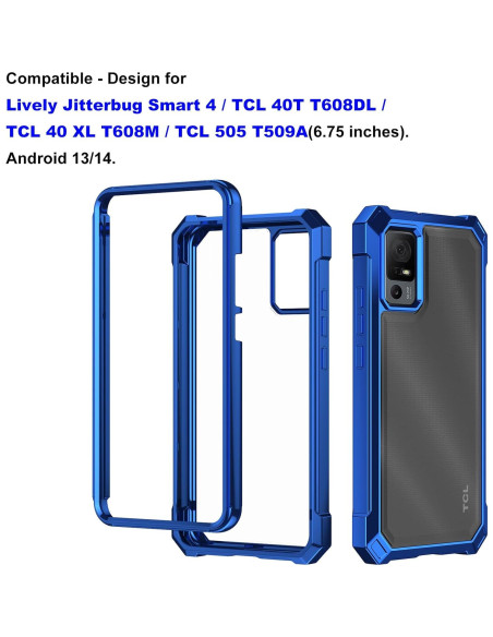 Funda Ailiber para TCL 40T/40 XL T608M con Protector Doble Capa