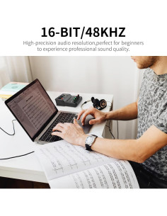 Interfaz de Audio USB XTUGA Q12 para Grabación Profesional 2