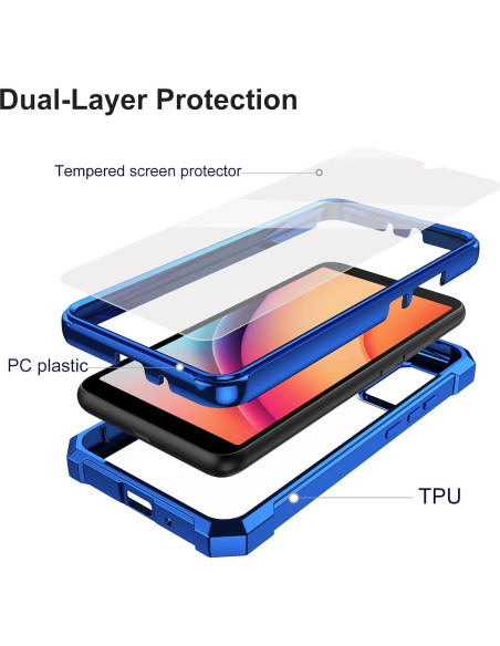 Funda Ailiber para TCL 40T/40 XL T608M con Protector Doble Capa