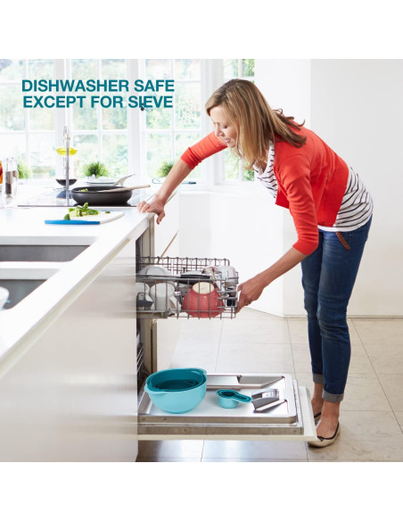 Juego de Tazones Mezcladores Pantula 8 Piezas Ahorra Espacio