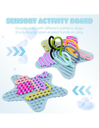 Tablero de Actividad Sensorial TRZUMZZ Estrella Azul 17.1x16.4cm