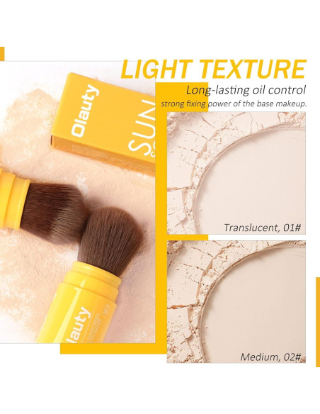 Polvo Fijador Mineral SPF 35 Firstfly 20g - Acabado Mate Natural