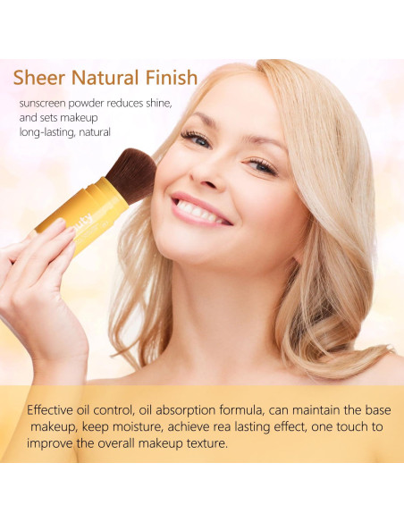 Polvo Fijador Mineral SPF 35 Firstfly 20g - Acabado Mate Natural