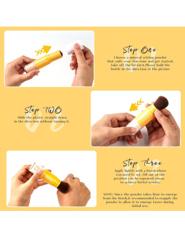 Polvo Fijador Mineral SPF 35 Firstfly 20g - Acabado Mate Natural