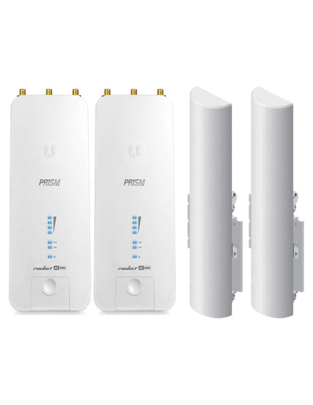 Estación Base de Radio UBNT Rocket Prism 5AC Gen 2 + Antena 5GHz 16dBi
