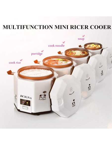 Olla Arrocera Mini DCIGNA 1.2L Eléctrica Antiadherente