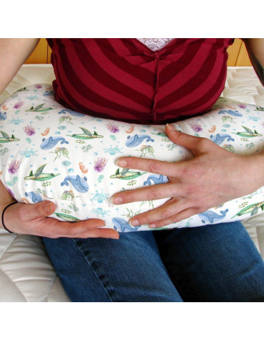 Funda de Almohada de Lactancia Boho Animales Marinos 55x45 cm